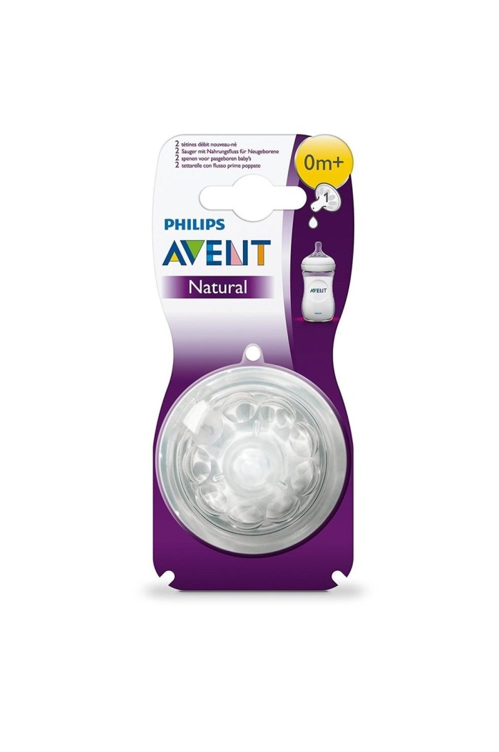 Philips Avent Natural Biberon Emziği Yenidoğan 0 Ay+ 2li SCF631/27