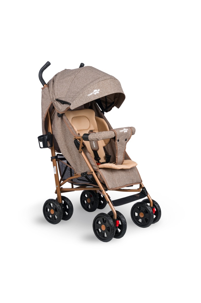 Comfymax Tam Yatar Baston Bebek Arabası – Wood Brown