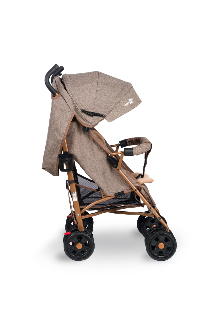 Comfymax Tam Yatar Baston Bebek Arabası – Wood Brown