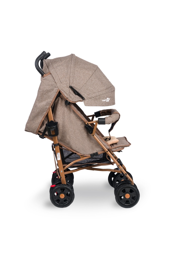 Comfymax Tam Yatar Baston Bebek Arabası – Wood Brown