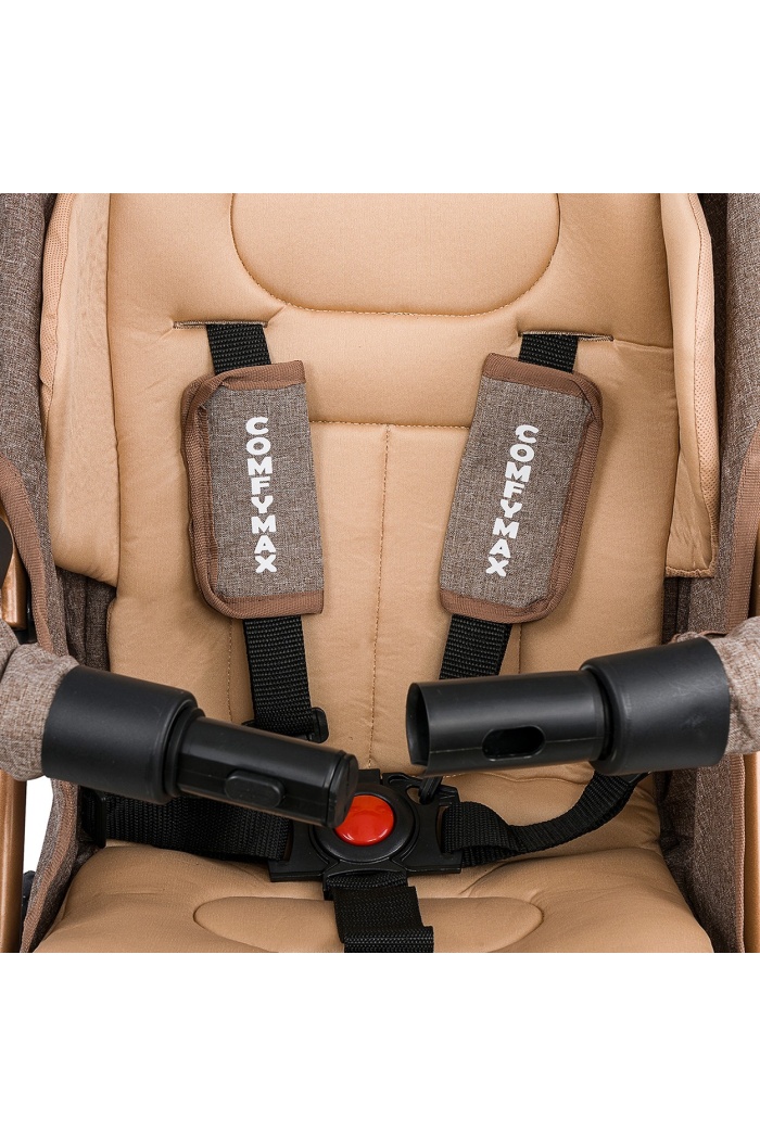 Comfymax Tam Yatar Baston Bebek Arabası – Wood Brown