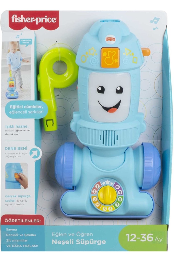 Fisher Price Eğlen ve Öğren Serisinden Türkçe Konuşan Neşeli Süpürge