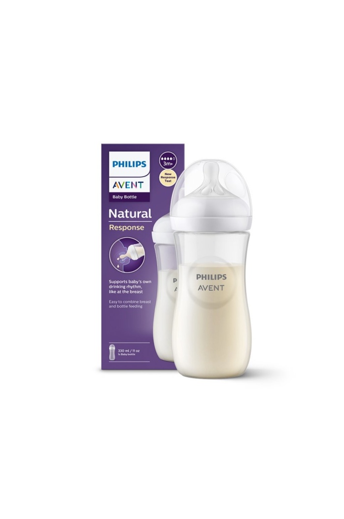 Philips Avent Natural Response PP Biberon 3 Ay+ 330ml SCY906/01