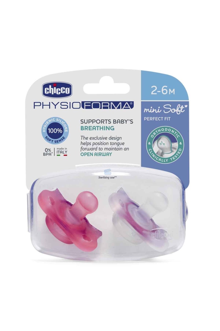 Chicco PhysioForma Mini Soft 2li Emzik 2-6 Ay Kız