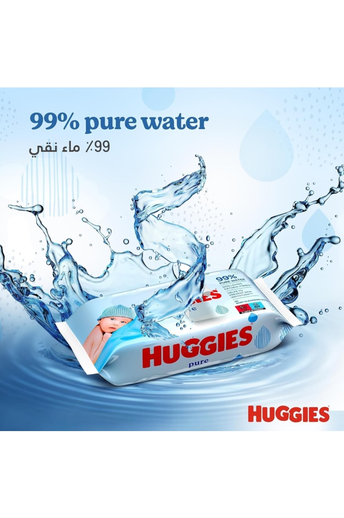 Huggies Pure Yenidoğan Hassas Islak Havlu 72 Yaprak