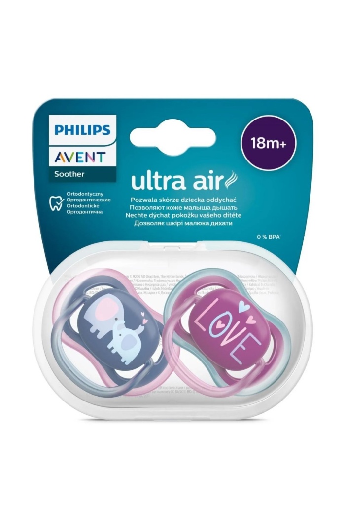 Philips Avent Ultra Air Emzik +18 Ay 2li Kız SCF349/22