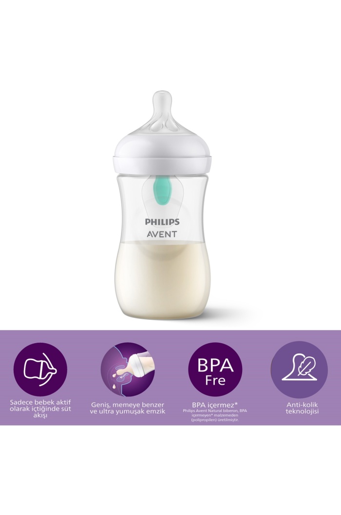 Philips Avent Natural Response PP Antikolik Biberon 260 ML 1 Ay+ SCY673/01