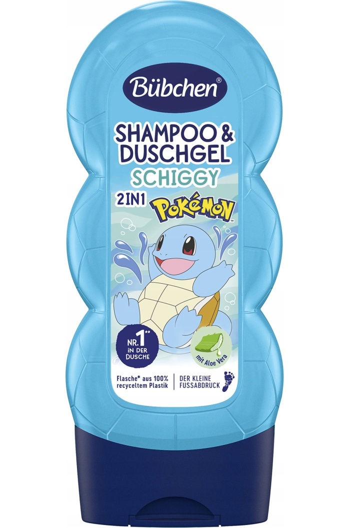 Bübchen Çocuk Şampuan&Duş Jeli 2 in 1 Pokemon Schiggy 230 ml