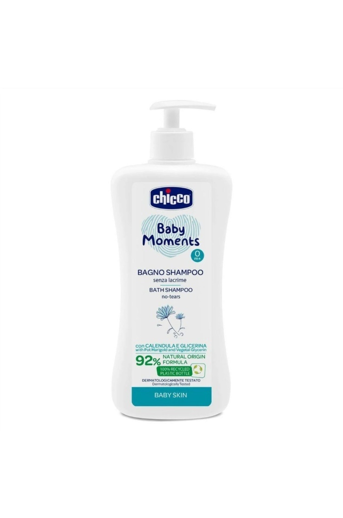 Chicco Baby Moments Göz Yakmayan Yenidoğan Saç ve Vücut Şampuanı 500 ml