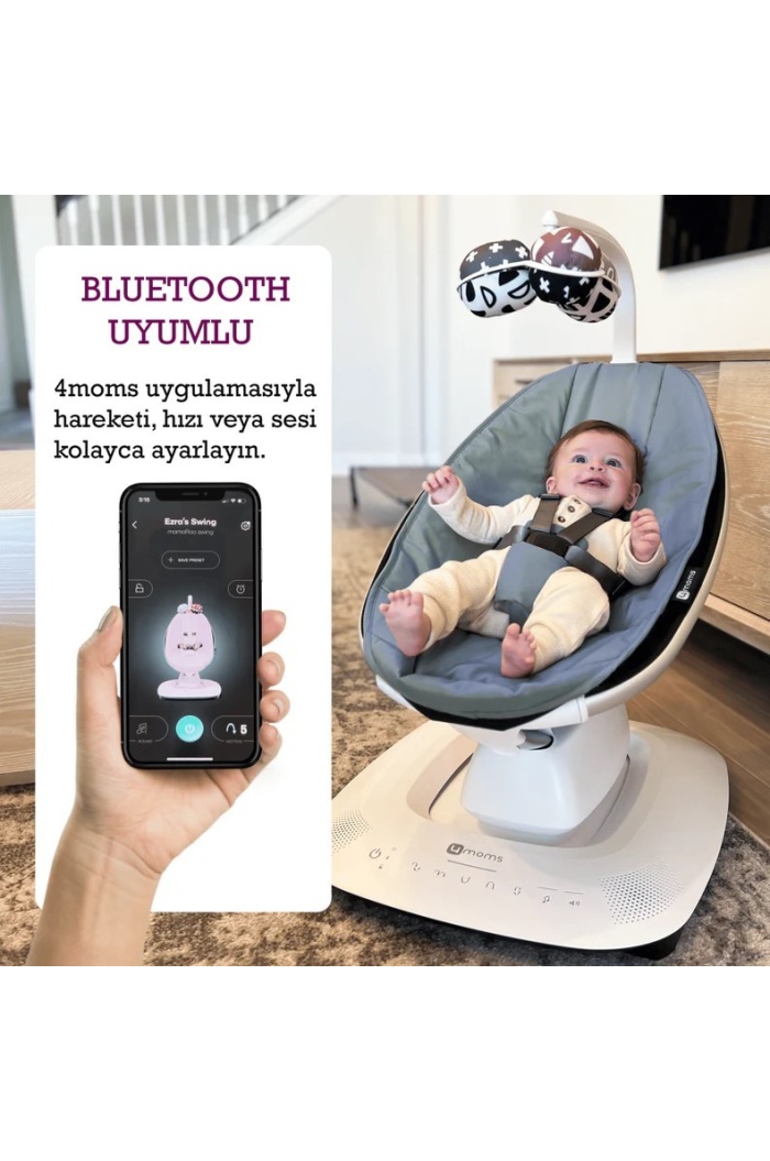 4Moms Mamaroo 5.0 Elektrikli Ana Kucağı - Slate Blue