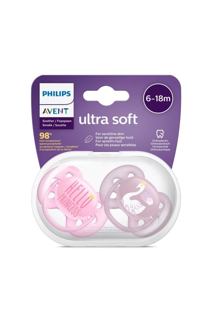 Philips Avent Ultra Soft Yumuşak 2li Emzik 6-18 Ay - SCF223/02