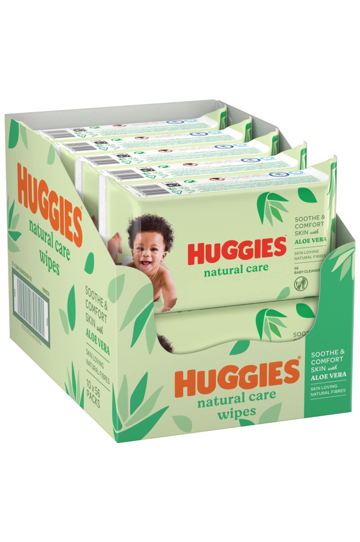 Huggies Natural Care Yenidoğan Islak Bebek Havlusu 10x56 Yaprak