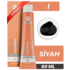 COLORİNN PROFESSİONAL TÜP SAÇ BOYASI 1 SİYAH 60 ML (PAKET 3 ADET)