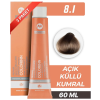 COLORİNN PROFESSİONAL TÜP SAÇ BOYASI 8.1 AÇIK KÜLLÜ KUMRAL 60 ML (PAKET 3 ADET)