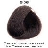 COLOREVO TÜP SAÇ BOYASI CASTANO CHIARO ICE CAFFE LIGHT BROWN 5.06  60 ML (PAKET 3 ADET)