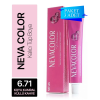 NEVA COLOR TÜP SAÇ BOYASI 6.71 KOYU KUMRAL KÜLLÜ KAHVE 50 ML (PAKET 3 ADET)