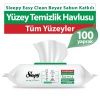 SLEEPY EASY CLEAN BEYAZ SABUN KATKILI YÜZEY TEMİZLİK HAVLUSU 100 YAPRAK