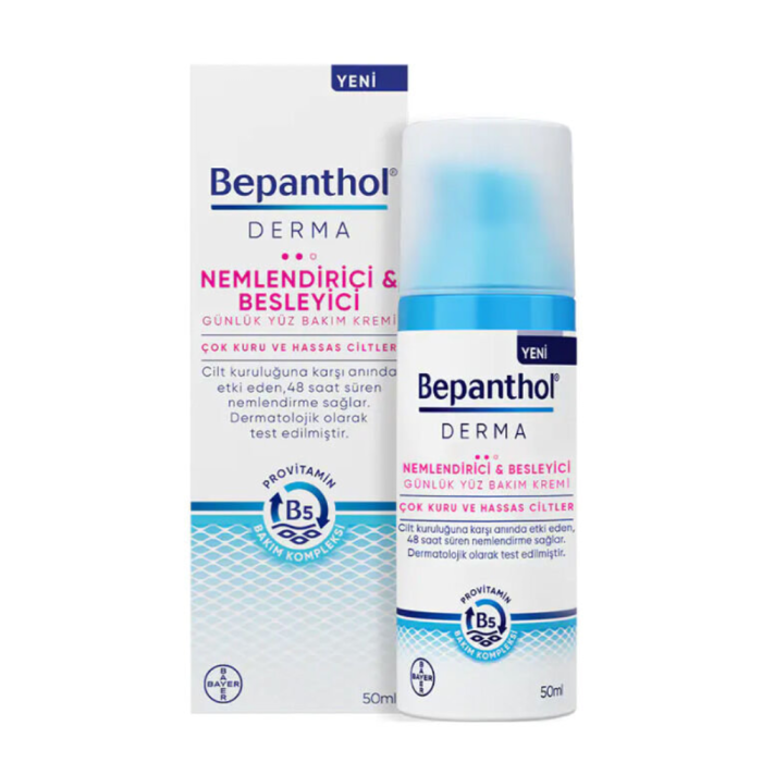 BEPANTHOL® DERMA NEMLENDİRİCİ VE BESLEYİCİ GÜNLÜK YÜZ BAKIM KREMİ 50 ML.