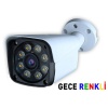 J-TECH 3020 5MP SONY LENS Gece Renkli 8 Warm Light 1080P AHD Güvenlik Kamera