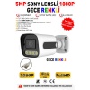 J-TECH 4000 5MP SONY LENS DAHİLİ Sesli Gece Renkli Warm Light 1080P AHD Güvenlik Kamera