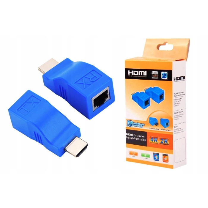 EX2022 4K HDMI To Cat5-Cat6 Extender 30 Metre Uzatıcı