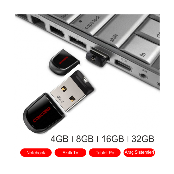 Concord 16GB Mini Lite Usb Flash Bellek