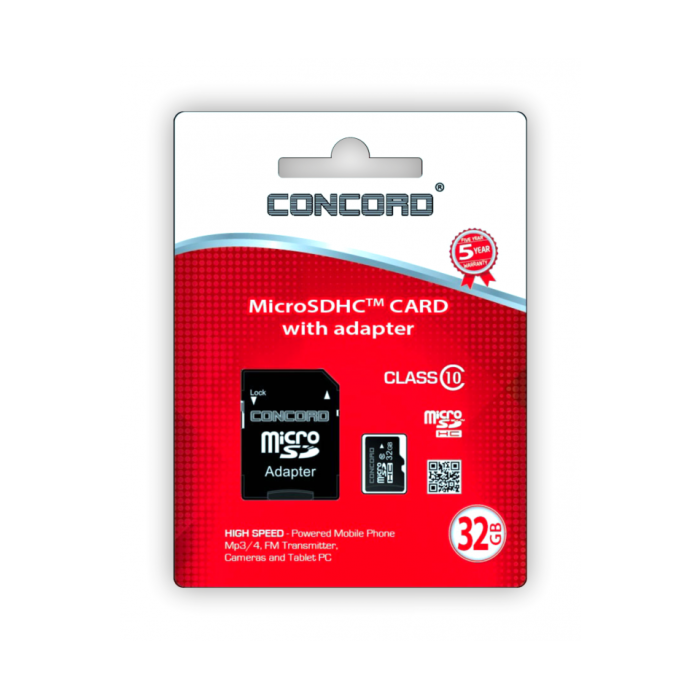 64 Gb Micro SD Adaptör Dahil Hafıza Kartı Concord C-M64