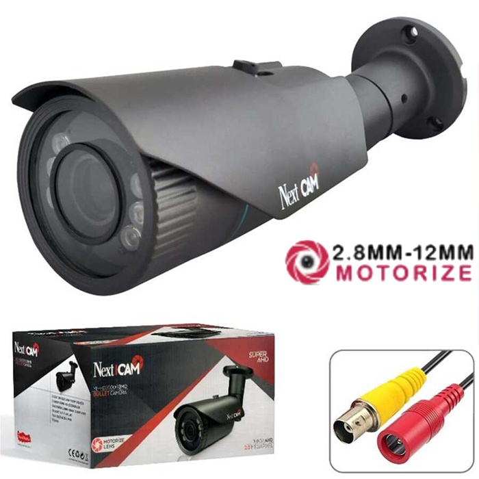 Nextcam YE-HD 20000 Motorize 2MP 2.8MM-12MM 20MT AHD Kamera H.265+IP67