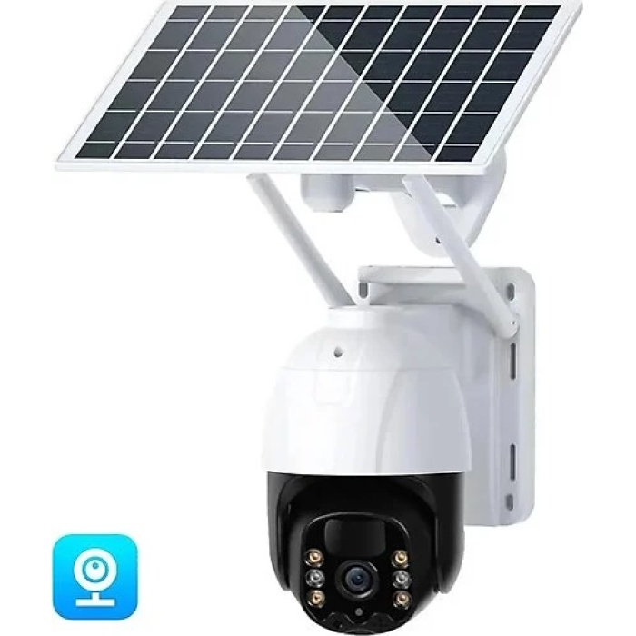 Radex RX-14 3MP 4K 4G Sim Kartlı Güneş Panel Dual Lens Solar Mikrofon 360 PTZ Güvenlik Kamera