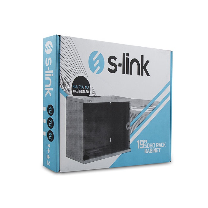 S-link 4U Soho Rack Kabin 19 inc W 530mm D 400mm