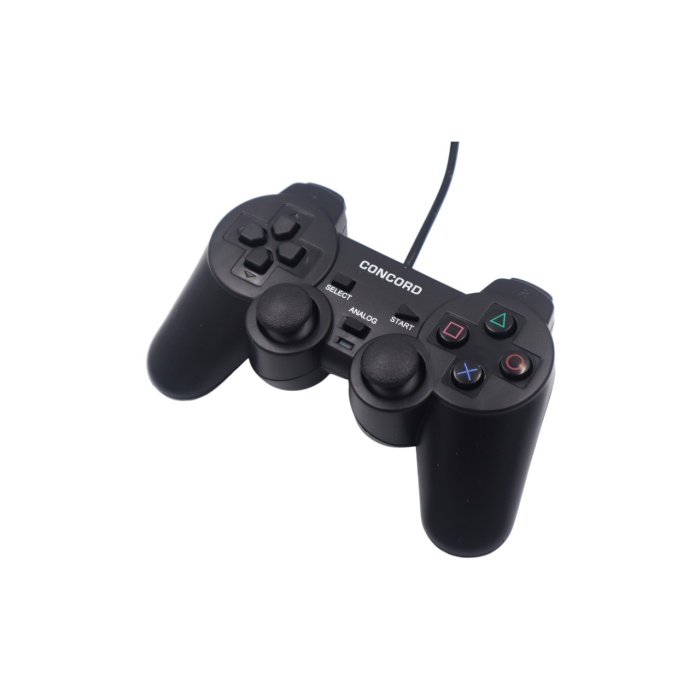 Concord C-850 Titreşimli USB Kablolu Joystick Gamepad Oyun Kolu Bilgisayar Masaüstü Laptop Uyumlu