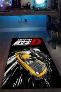 Initial D JDM Anime Araba Desenli Oyuncu Gamer Genç Odası Halısı