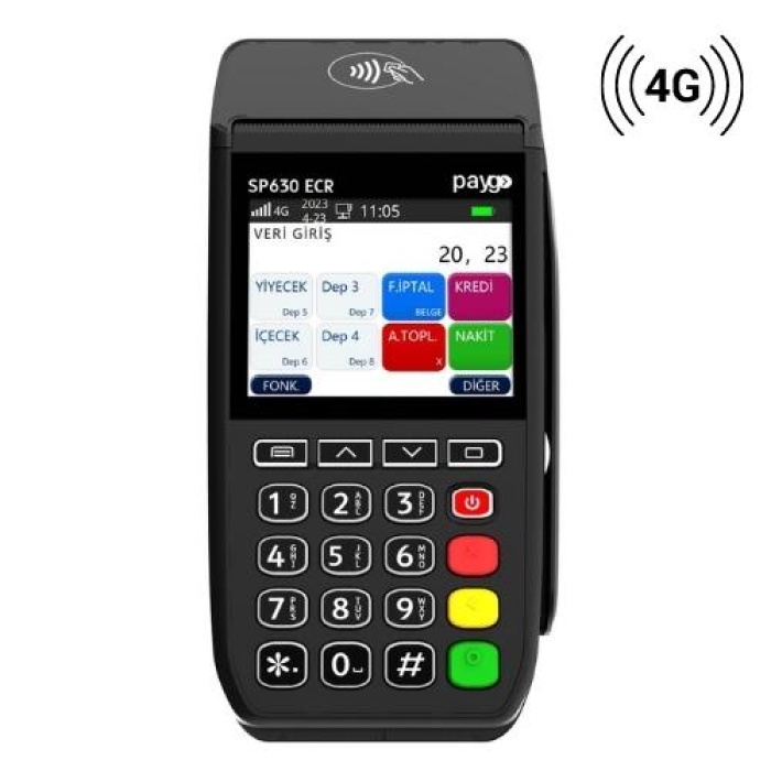 Paygo Sp630 Pro ECR 4G Eft pos Yazarkasa Taşıma Çantası Hediye