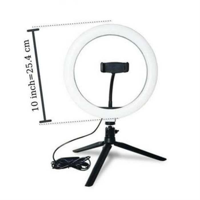 EÇB 10inç 26cm Youtube Instagram Tiktok Selfie  Stüdyo Video Fotoğraf Ring Light  Tripod Led Hal