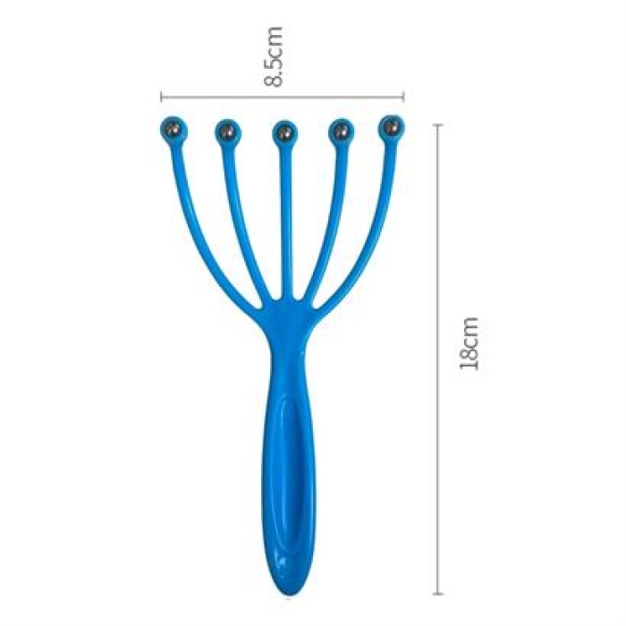 EÇB Çok Fonksiyonlu 5 Uçlu Bilyeli Baş Boyun Bacak Kol Masaj Alet Rahatlatıcı Kafa Masaj Aparatı