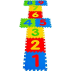 9 Parça Büyük Boy Rakamlı Sayılı Sünger Yapılı Oyun Karosu Yer Matı Puzzle Yapboz Royaleks-68803