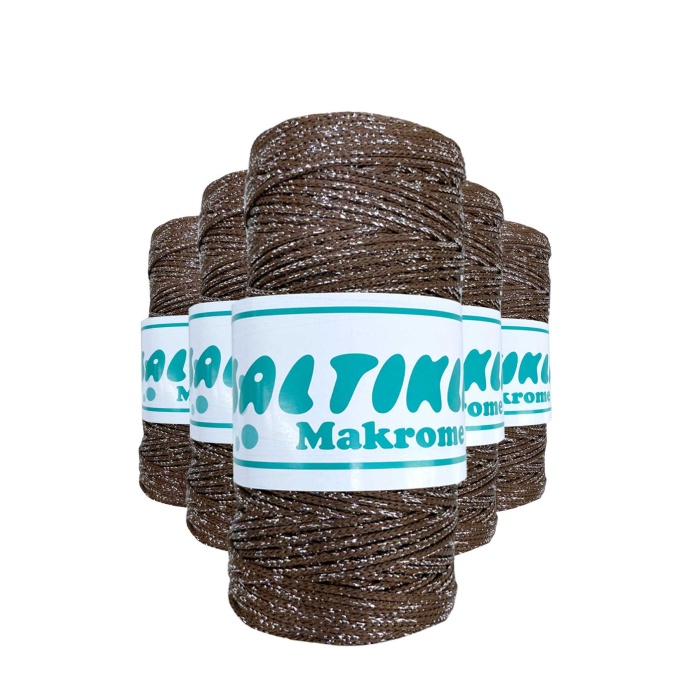 5 Adet Polyester Simli Makrome İpi SG-2080