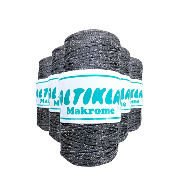 5 Adet Polyester Simli Makrome İpi S-420