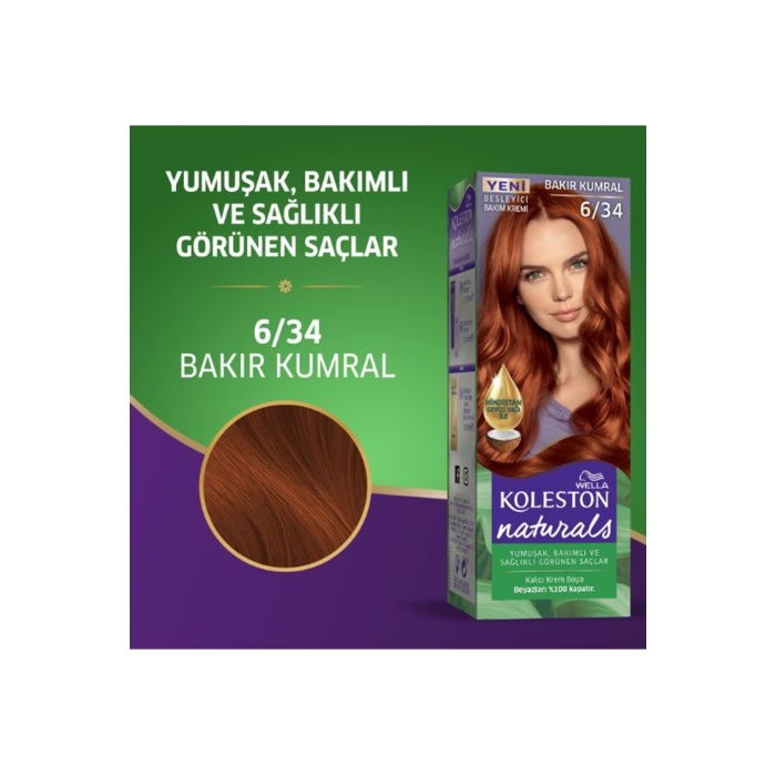 Naturals Saç Boyası Bakır Kumral 6/34