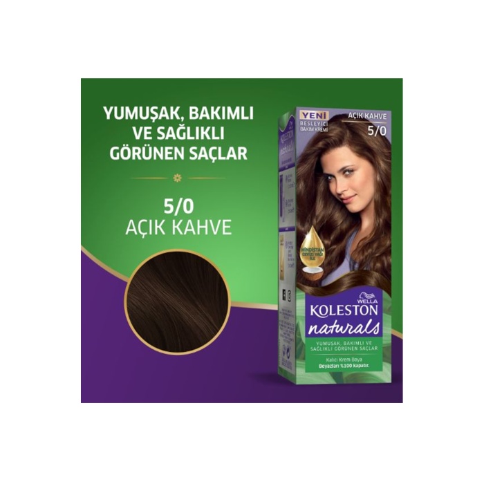 Naturals Saç Boyası Açık Kahve 5/0 2x Paket