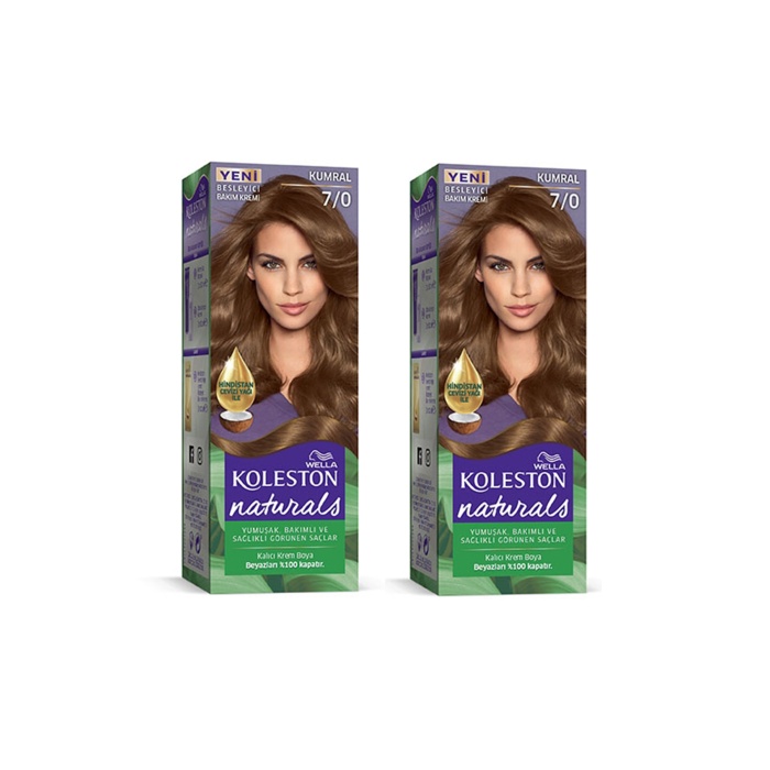 Naturals Saç Boyası Kumral 7/0 2x Paket