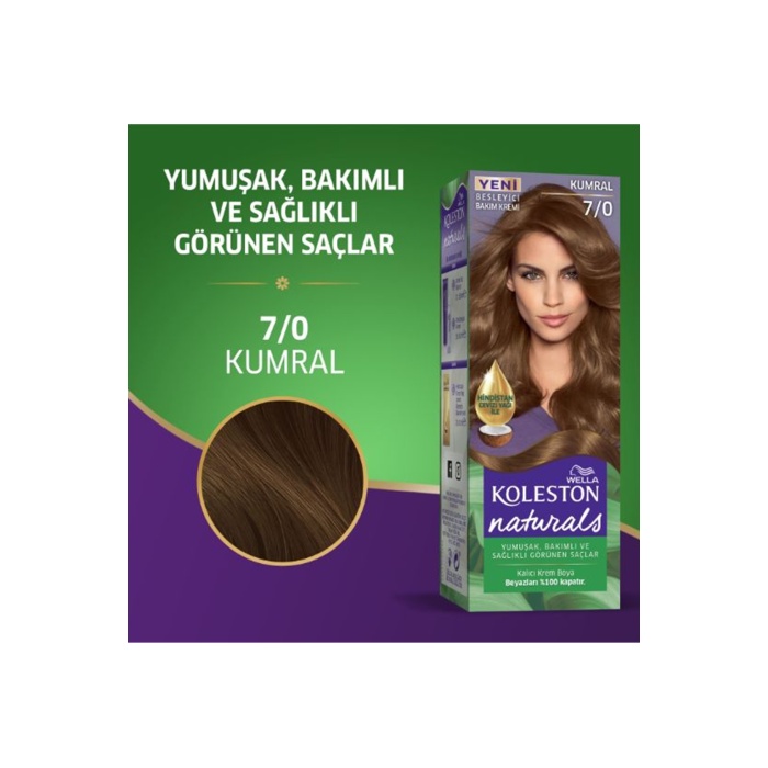 Naturals Saç Boyası Kumral 7/0 2x Paket