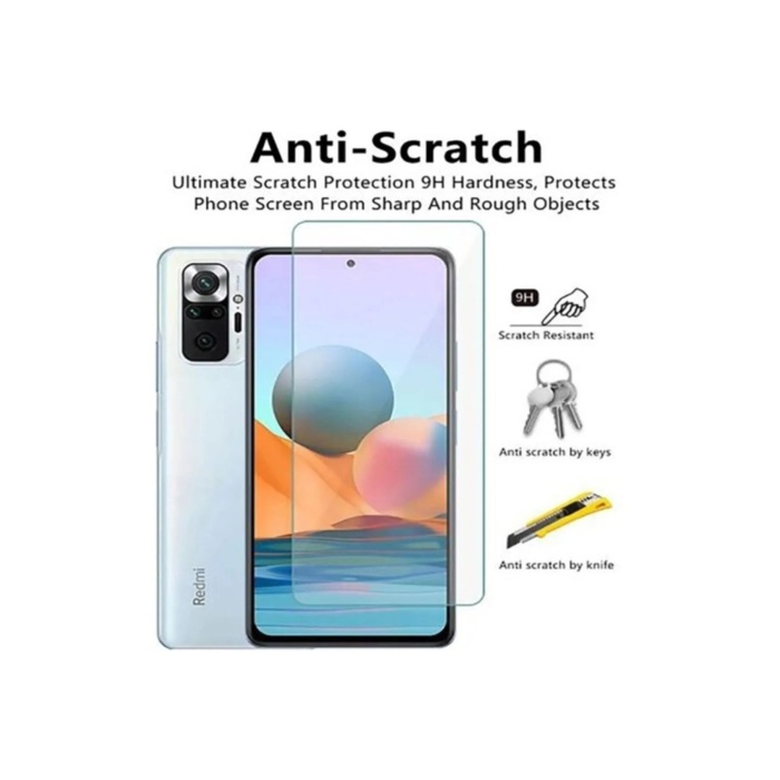 Xiaomi Redmi Note 10 Uyumlu Premium Ekran Koruyucu 9h Sert Temperli Kırılmaz Cam Koruma Şeffaf