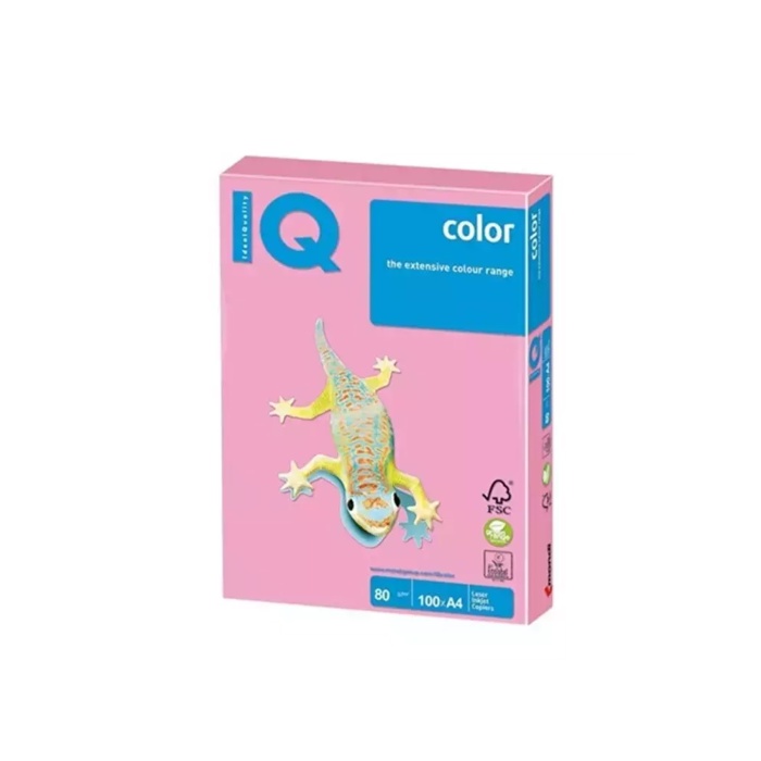 Mondi IQ Color Renkli Fotokopi Kağıdı A4 80 Gram 500 Yaprak Pembe