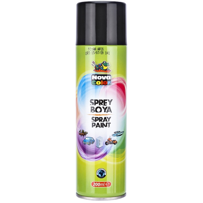 Nova Color Sprey Boya 200 Ml Siyah