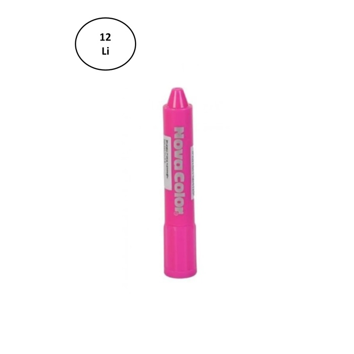 Nova Color NC-207 Pembe Yüz Boyası 12li