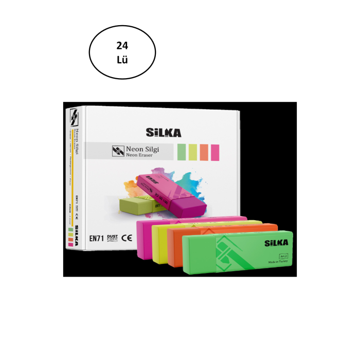 Silka Neon Silgi 24lü