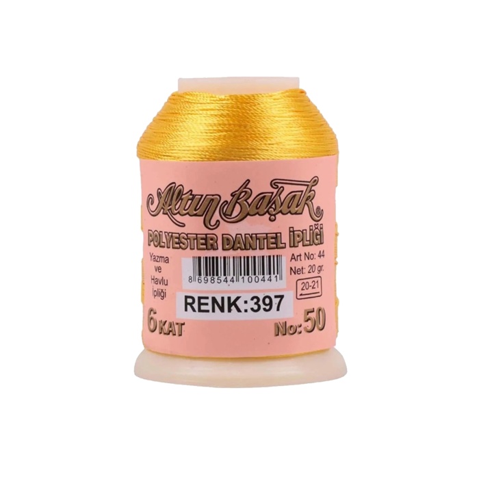 3 Adet Altınbaşak Oya ve Dantel İpi 20 gr - Royaleks - No: 397 - 020 - 129