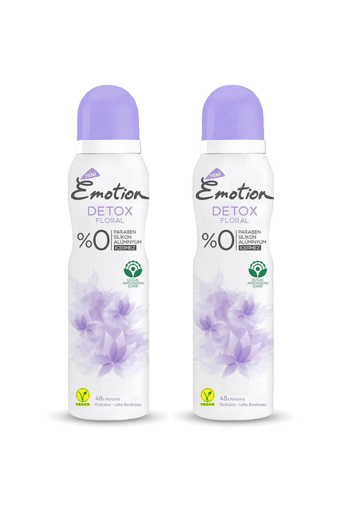 2 Adet Detox Floral Kadın Deodorant Sprey 150 ml