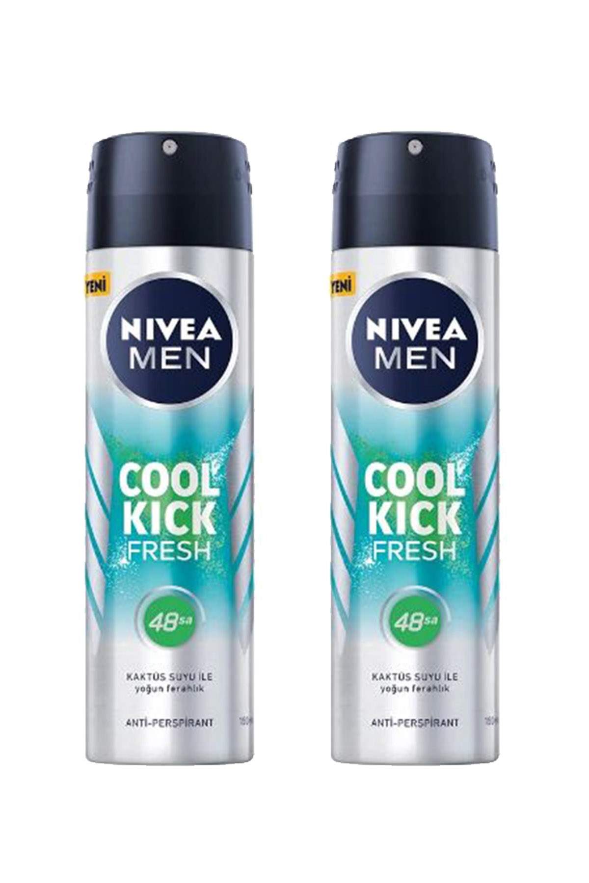 2 Adet Men Cool Kick Fresh Erkek Deodorant Sprey 150 ml